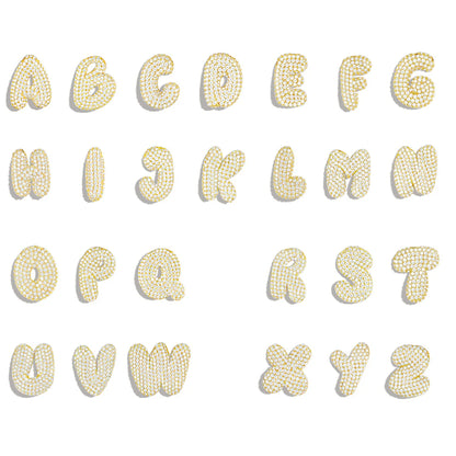 Viral 14K Gold Plated Balloon Letter Necklace